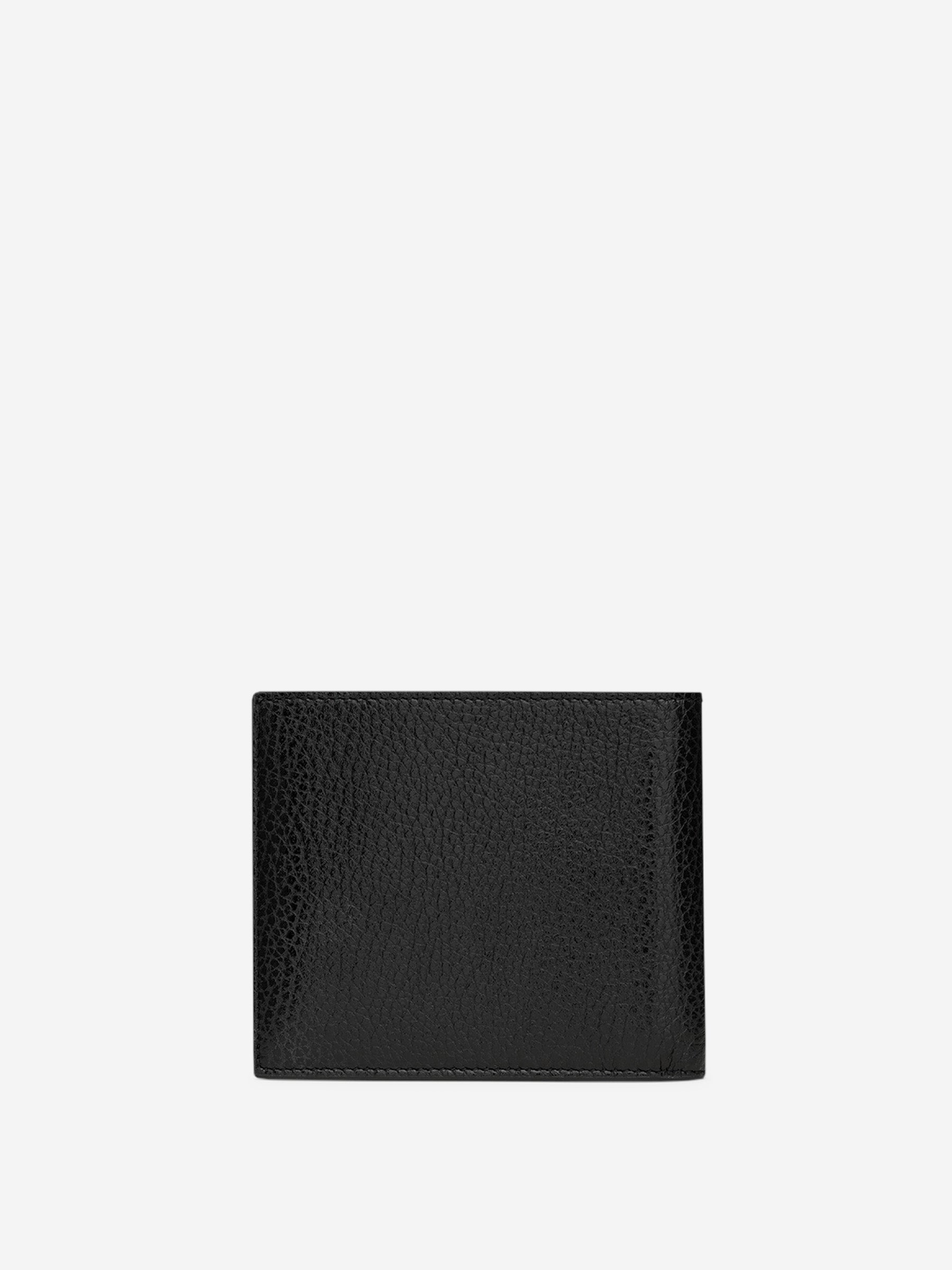 LOGO GRAINED LEATHER WALLET - 4