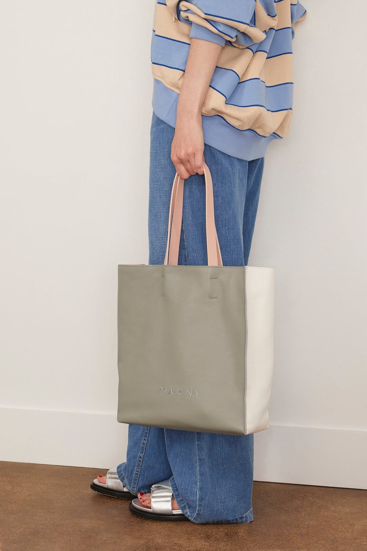 Museo Soft Mini Bag in Storm/Lily White - 2