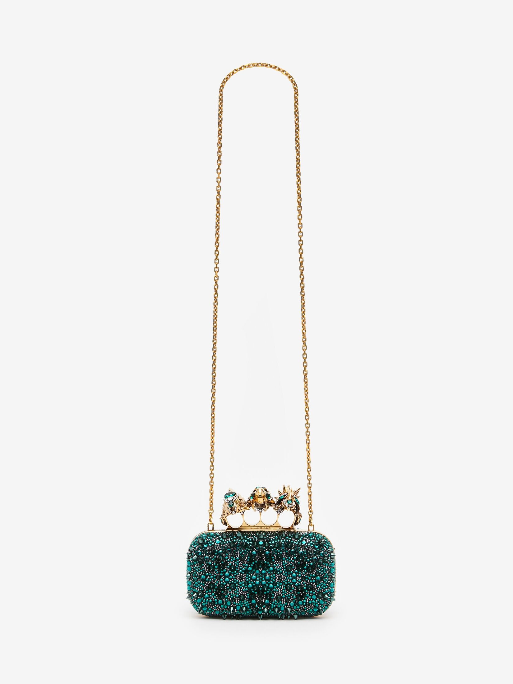 Women's Bosch Knuckle Clutch in Emerald - 5