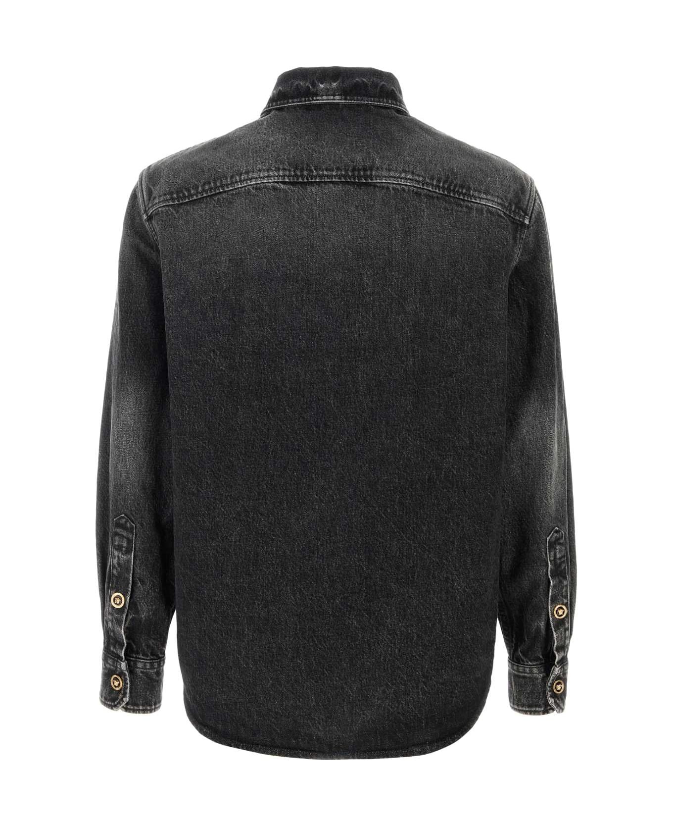 Black Denim Shirt - 2
