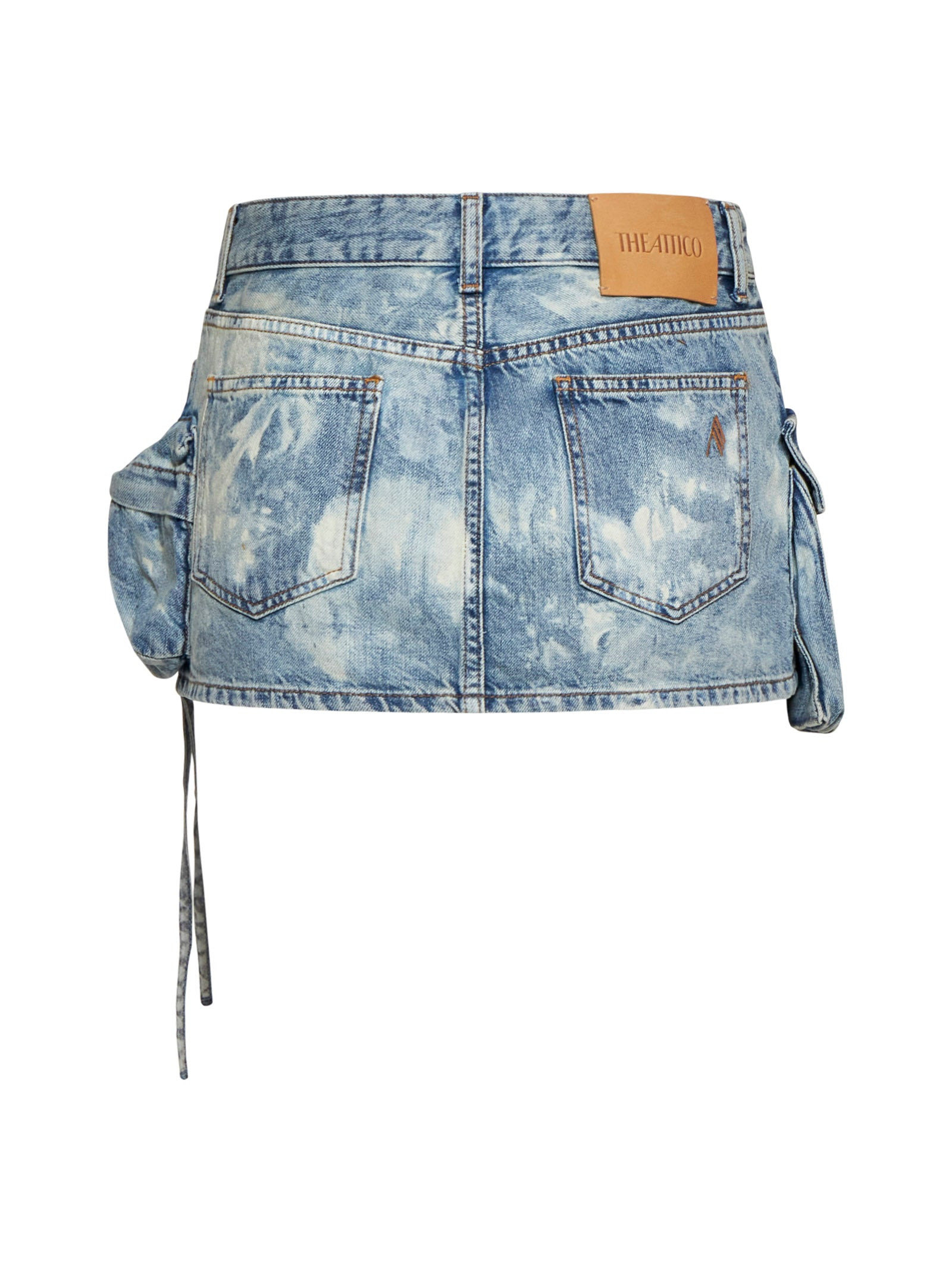 Light blue ''Fay'' multi-pocket miniskirt - 2
