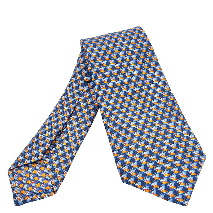 Bvlgari Hats & Spades Seven-Pleat Tie - 2