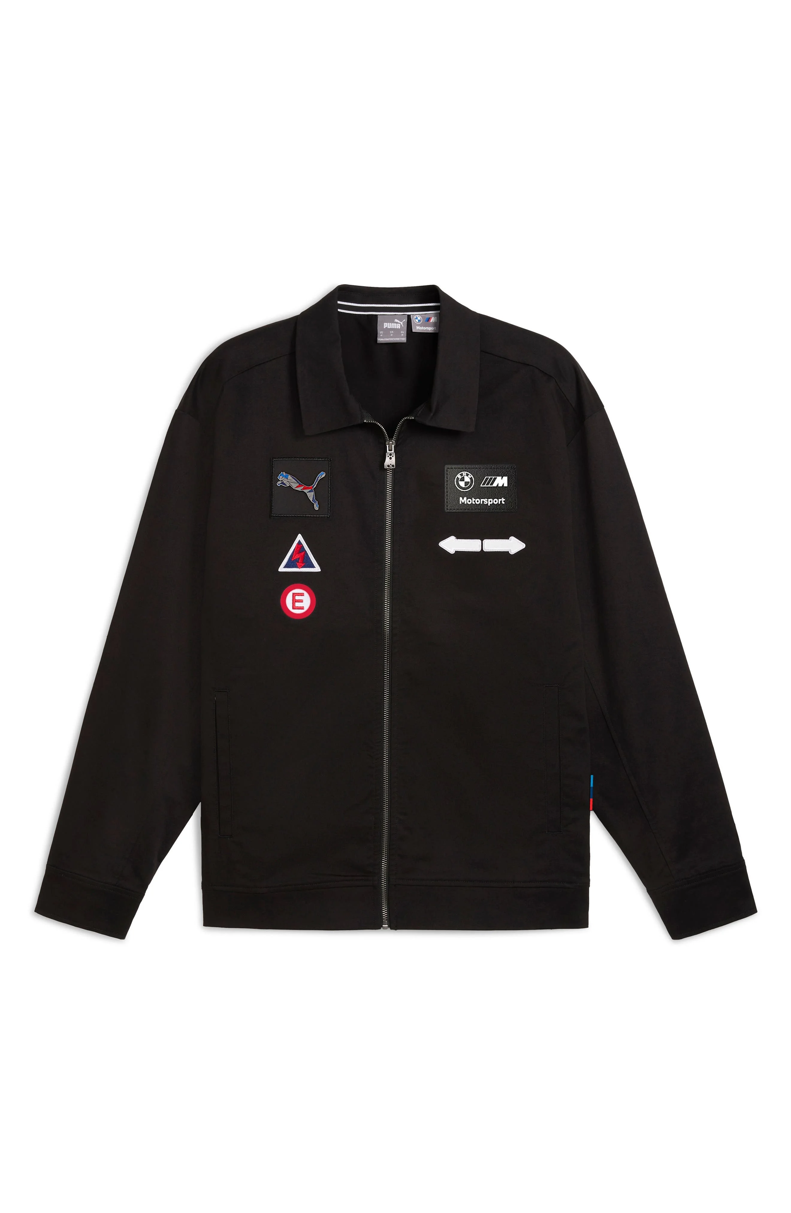 PUMA BMW M4 Motorsport Zip-Up Coach's Jacket in Black at Nordstrom - 1