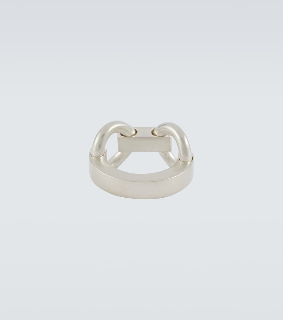 Chain-link sterling silver ring - 2