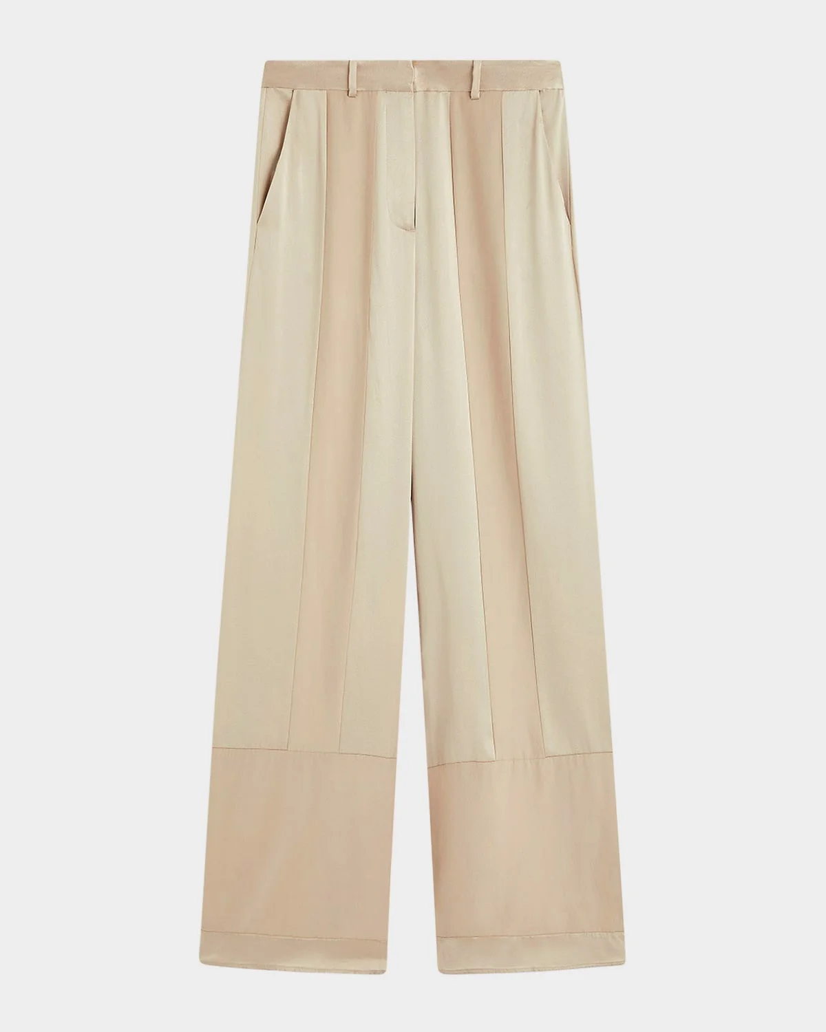 Corto Wide-Leg Paneled Silk Pants - 1