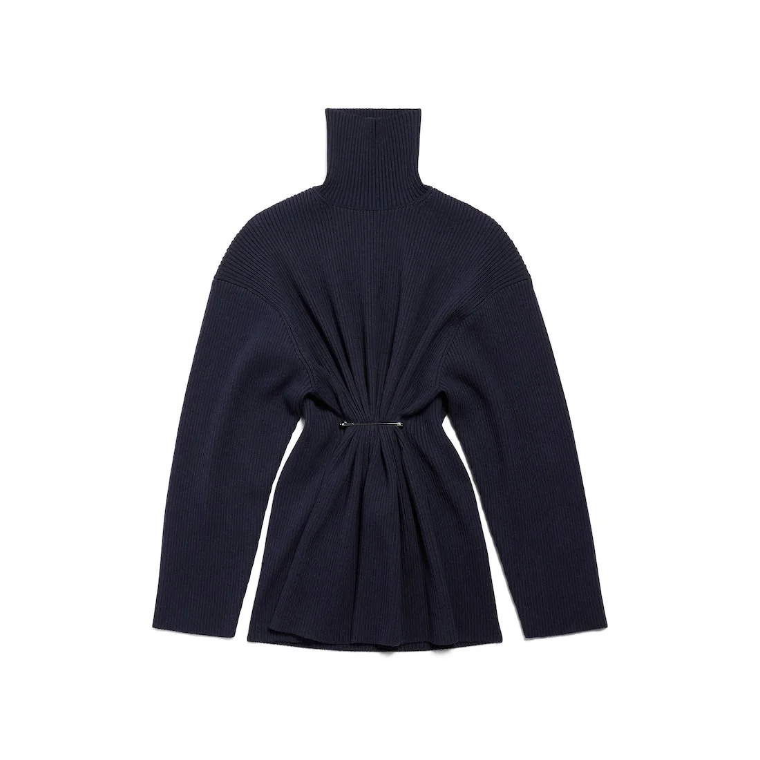 Women's Pinched Mini Dress in Navy - 1