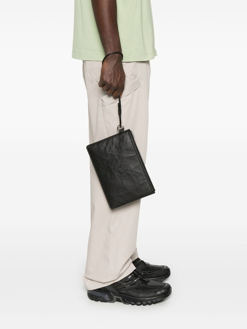 Y-3 leather clutch bag outlook