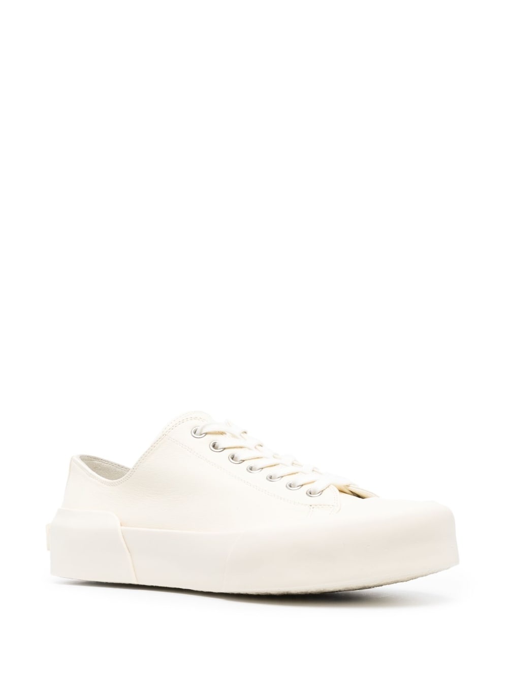 lace-up low-top trainers - 2