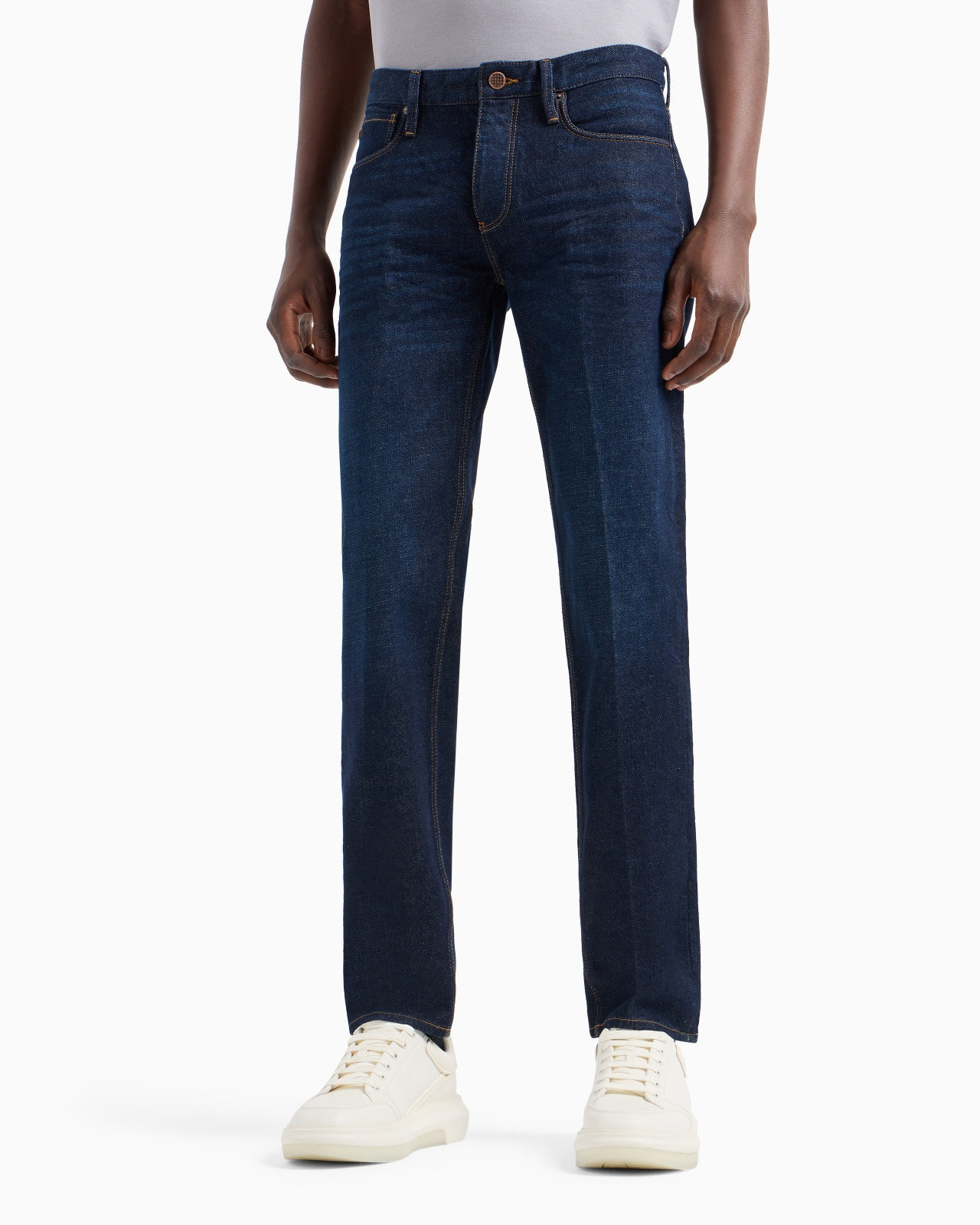 J75 Slim-fit marbleised-treatment denim jeans - 2