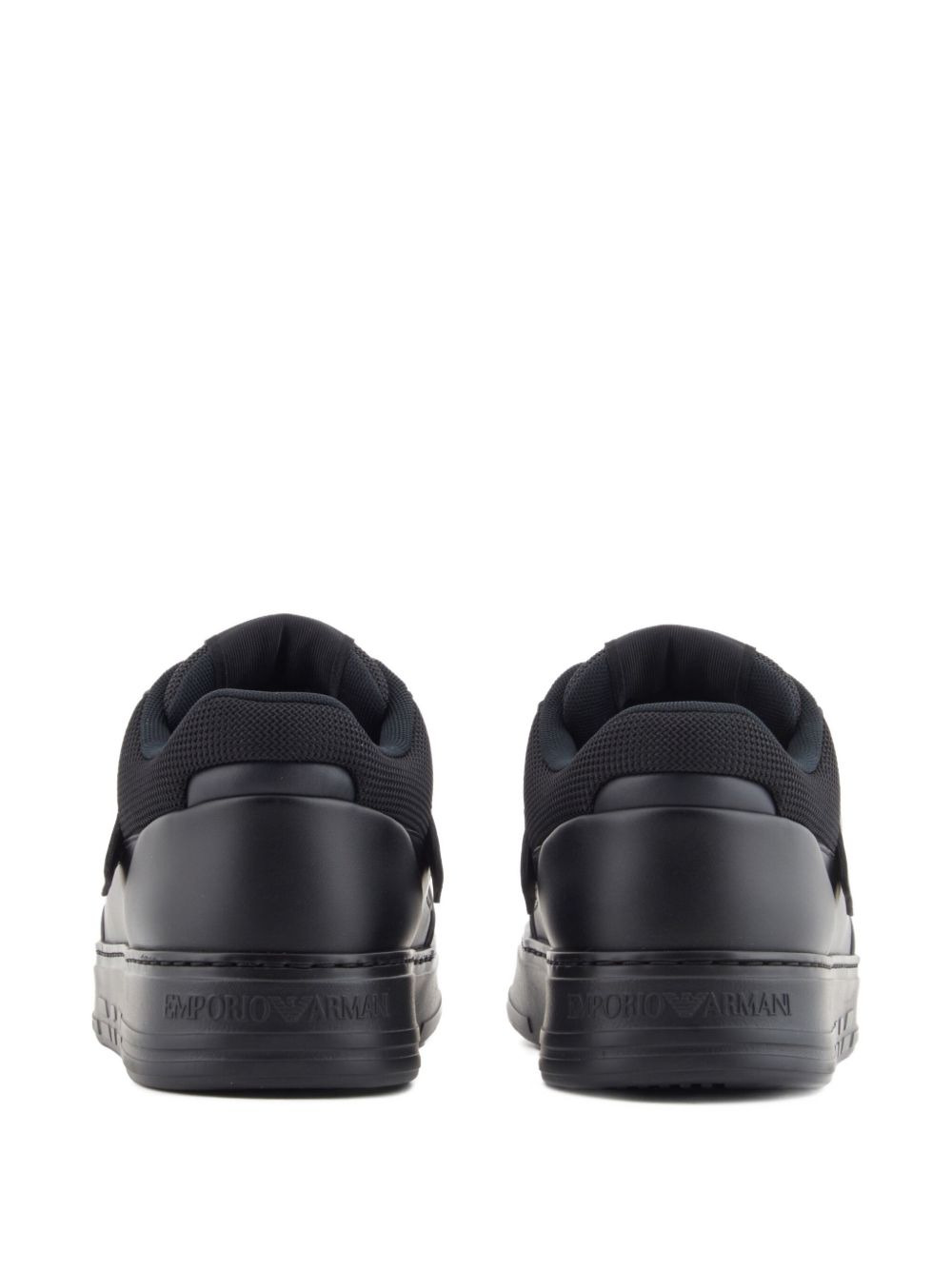 leather panelled sneakers - 3