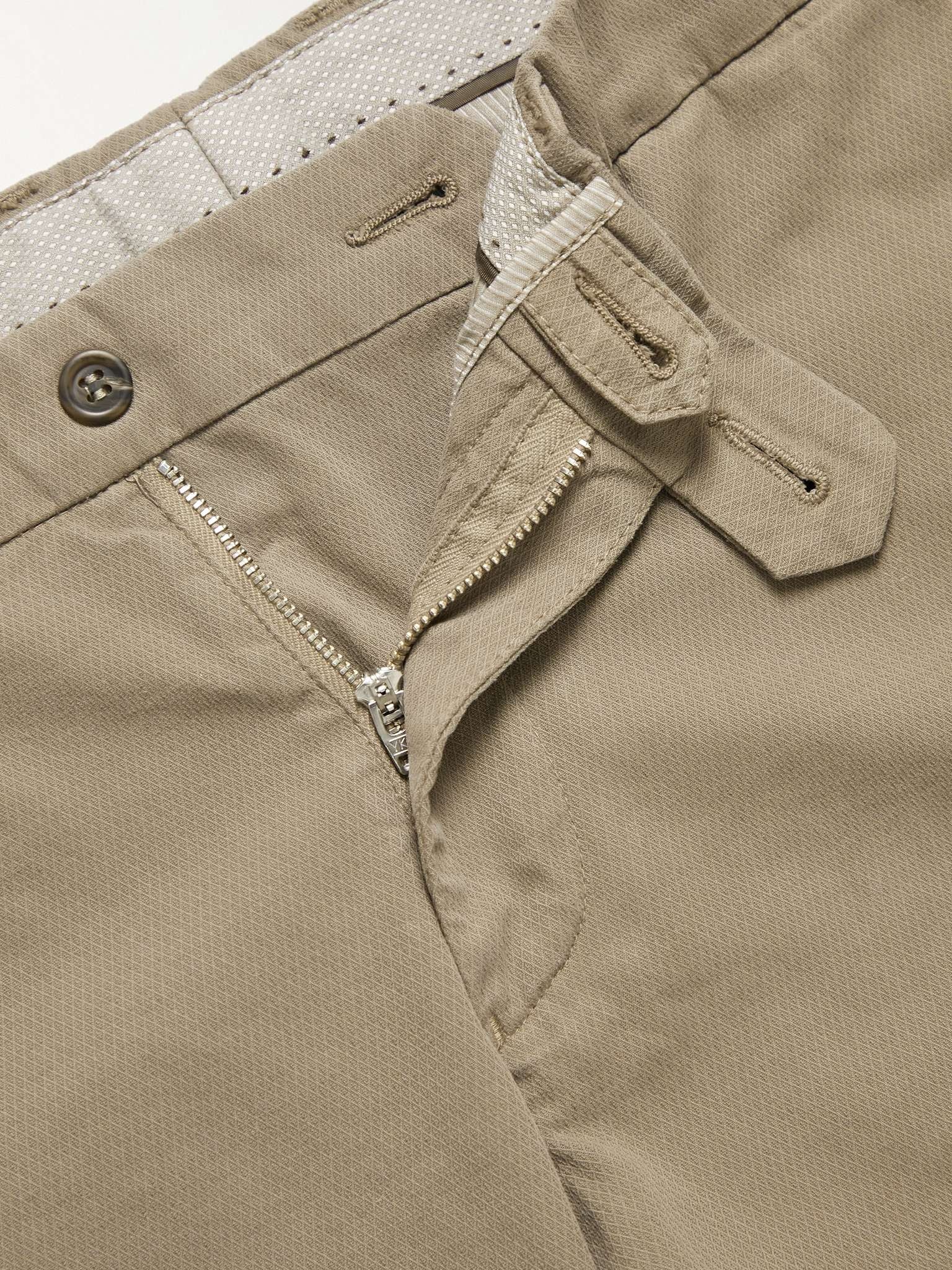 Slim-Fit Stretch-Cotton Jacquard Chinos - 5