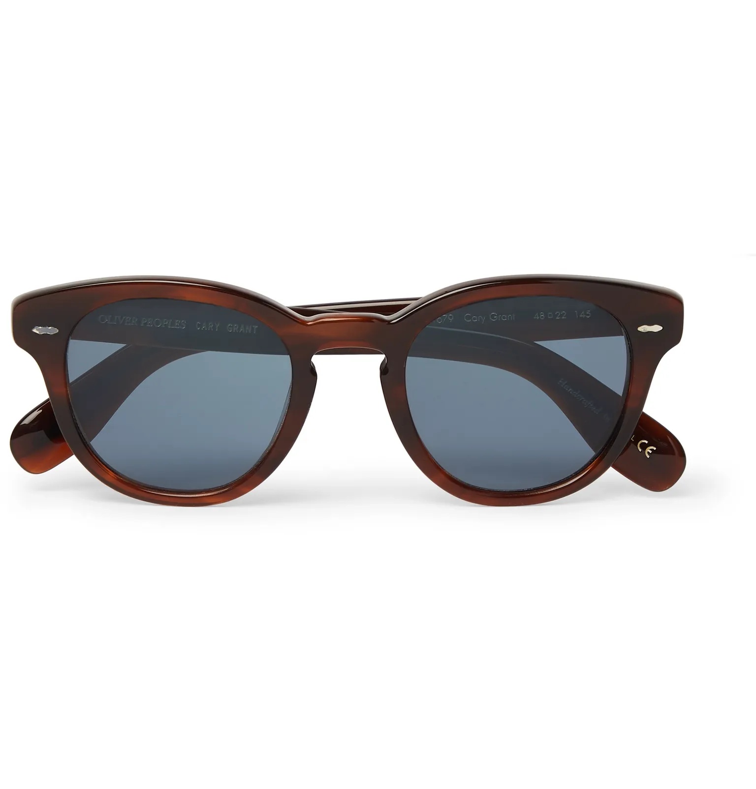 Cary Grant Round-Frame Tortoiseshell Acetate Sunglasses - 5