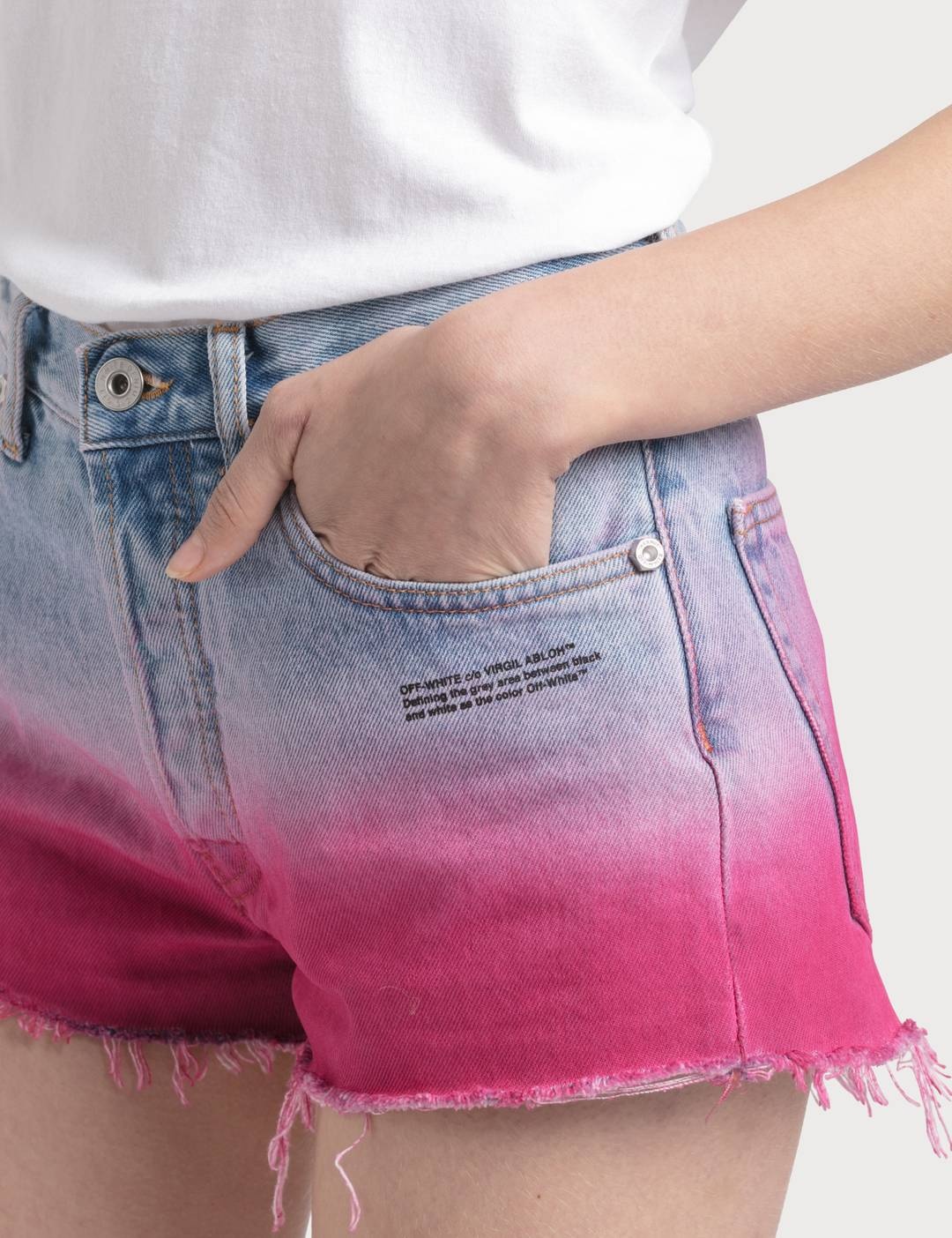 Degrade Denim Shorts - 3