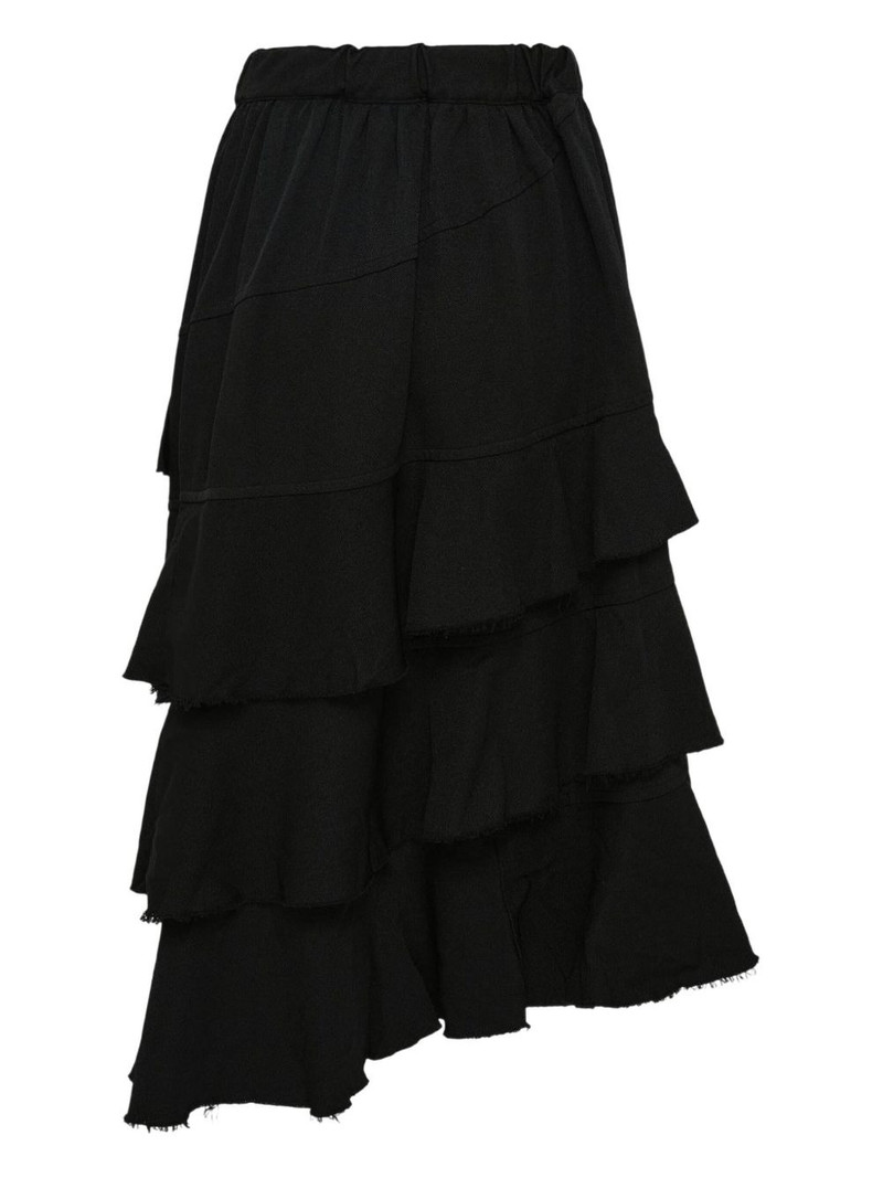 layered-design midi skirt 1