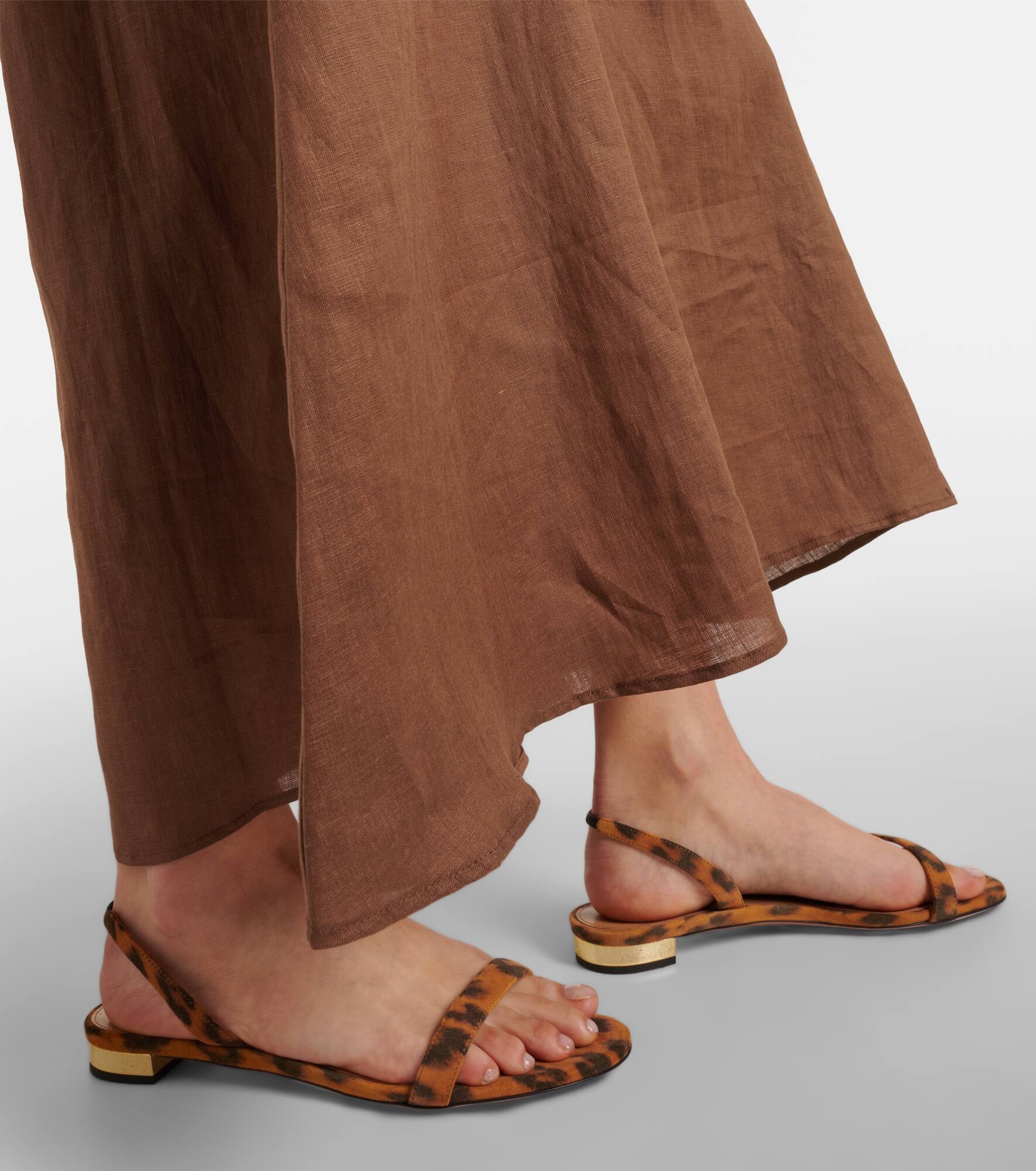 So Nude leopard-print suede sandals - 4