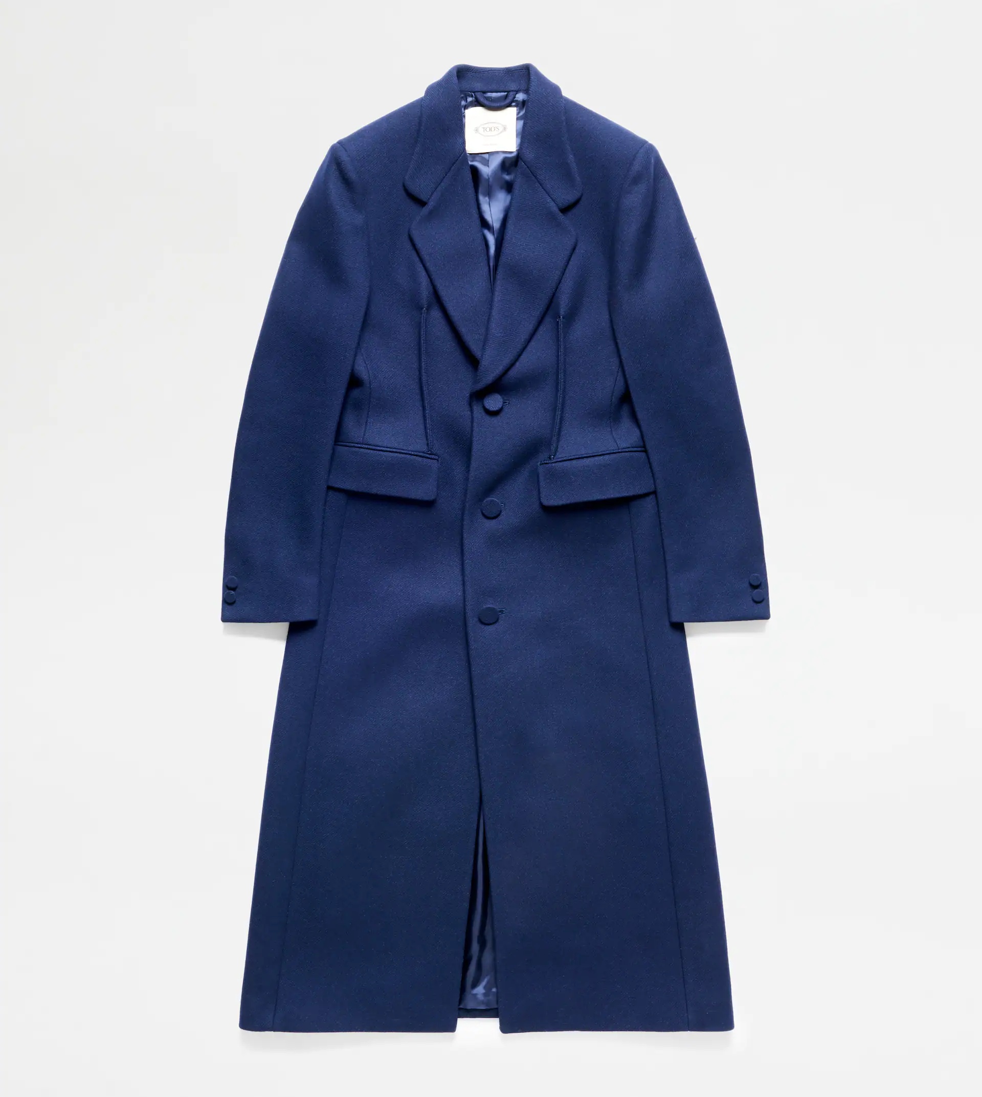 WOOL BLEND COAT - BLUE - 1