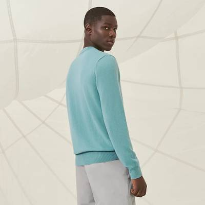 Hermès "Puzzle Floral" cashmere crewneck sweater outlook