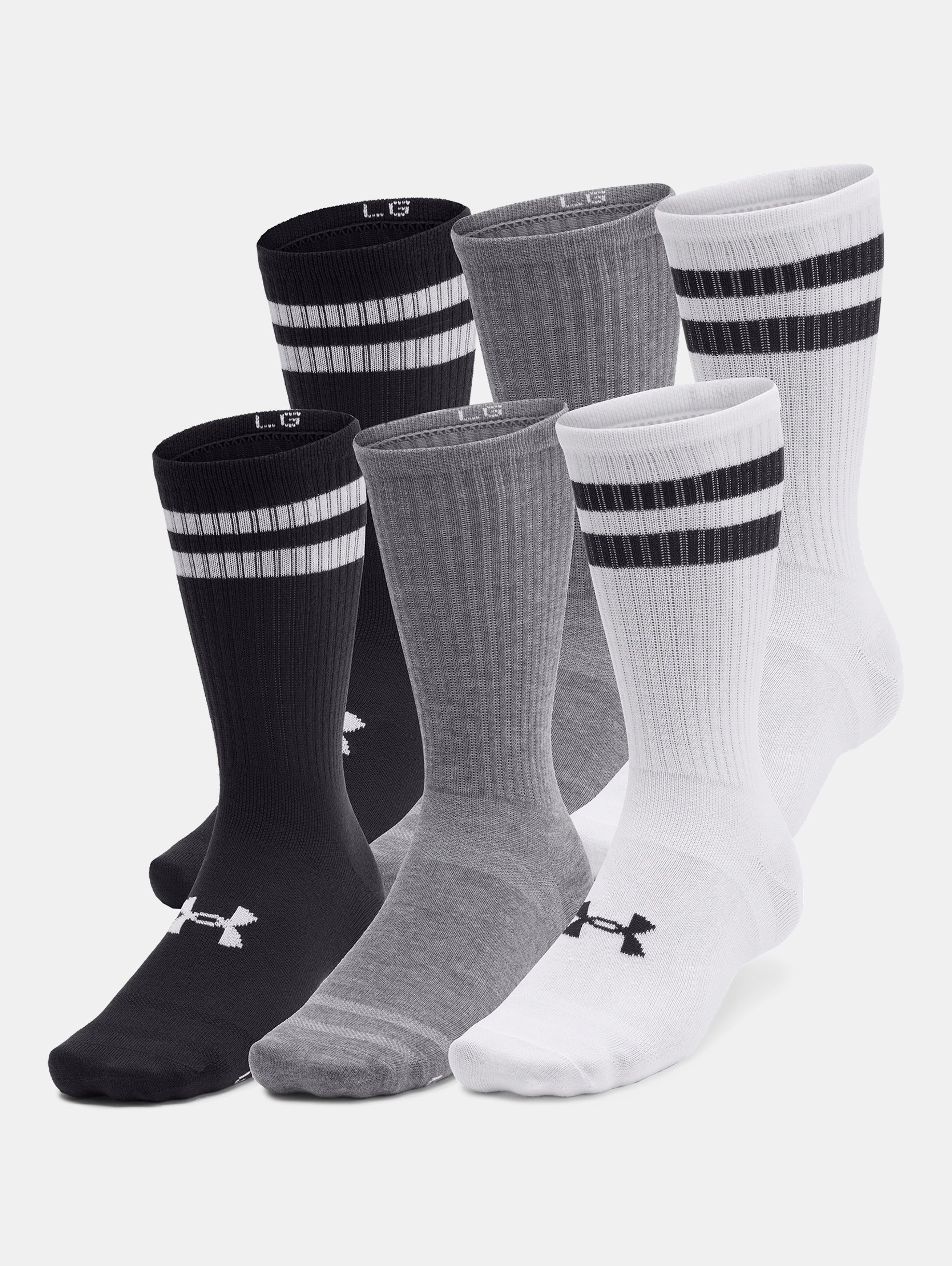 Unisex UA Essential 6-Pack Crew Socks - 3