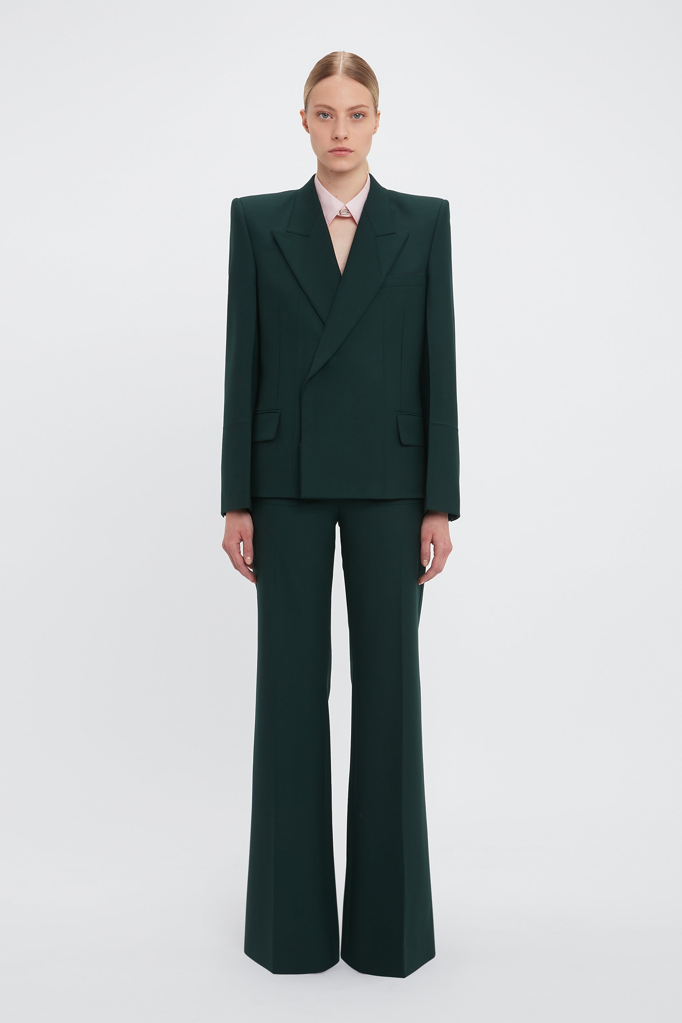 Alina Tailored Trouser In Seaweed - 2