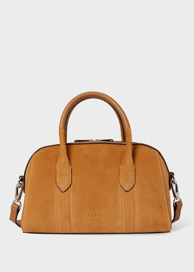 Women's Small Tan Suede 'Boston' Bag 1