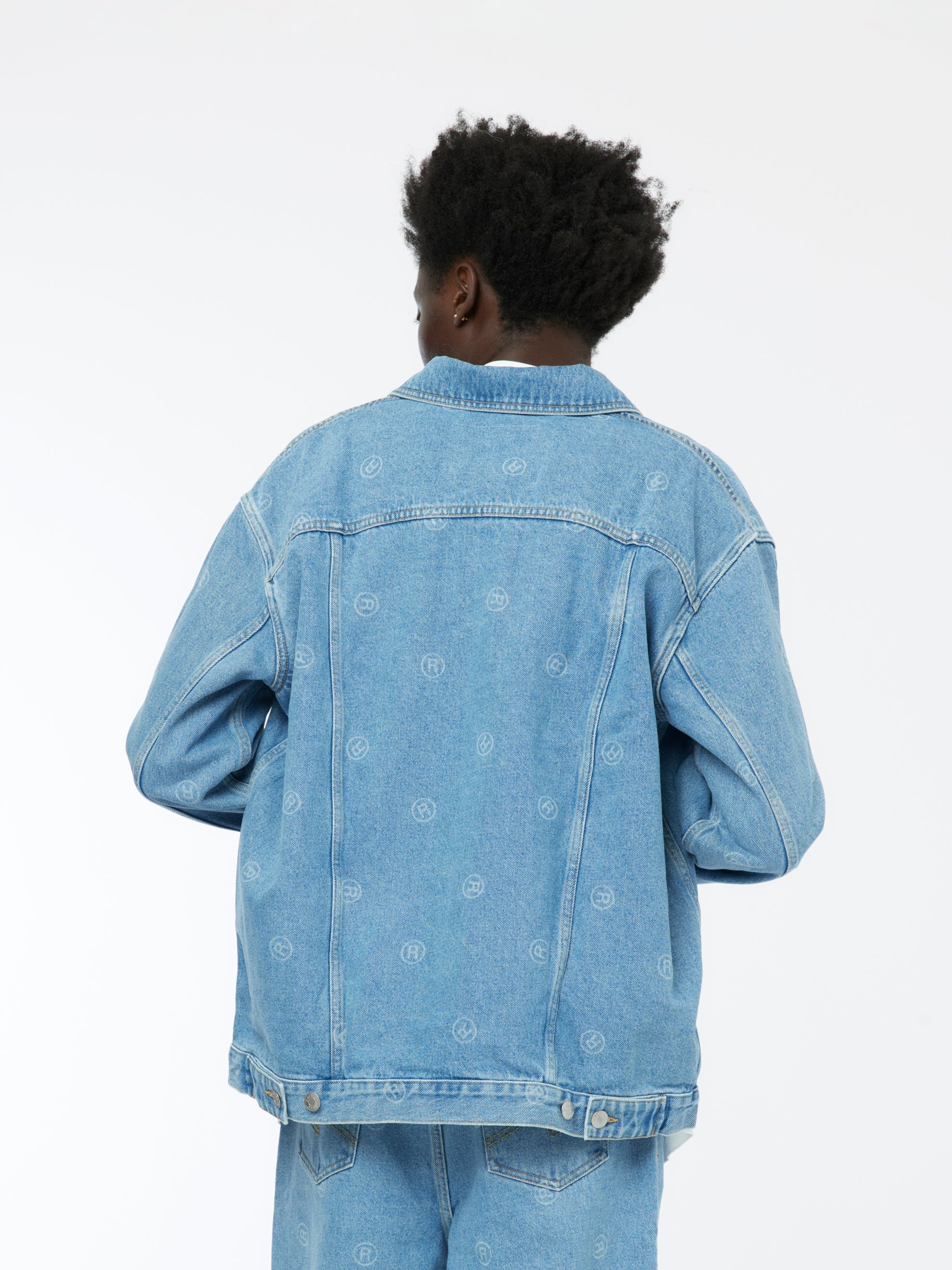 OVERSIZED DENIM JACKET BLUE - 3