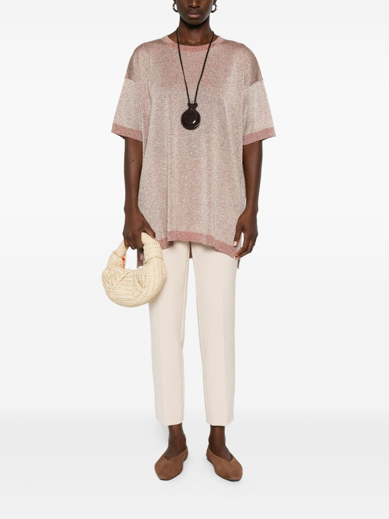 Missoni metallic-effect side-split top outlook