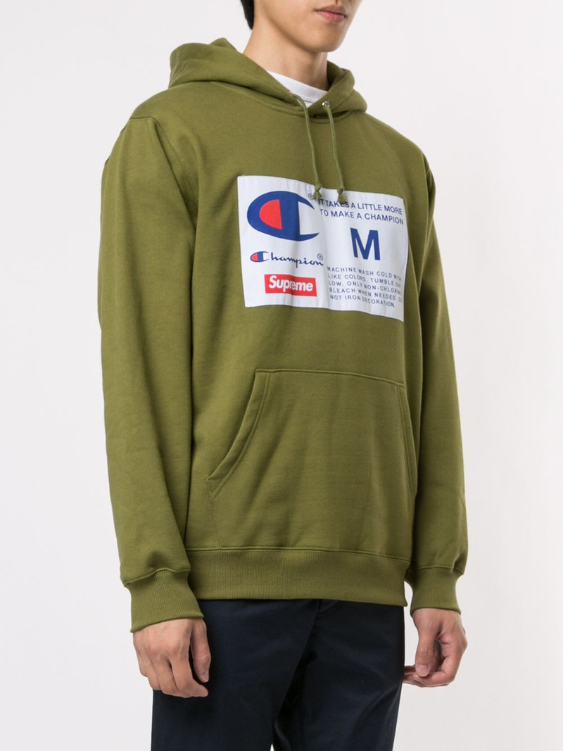 x Champion label hoodie 3