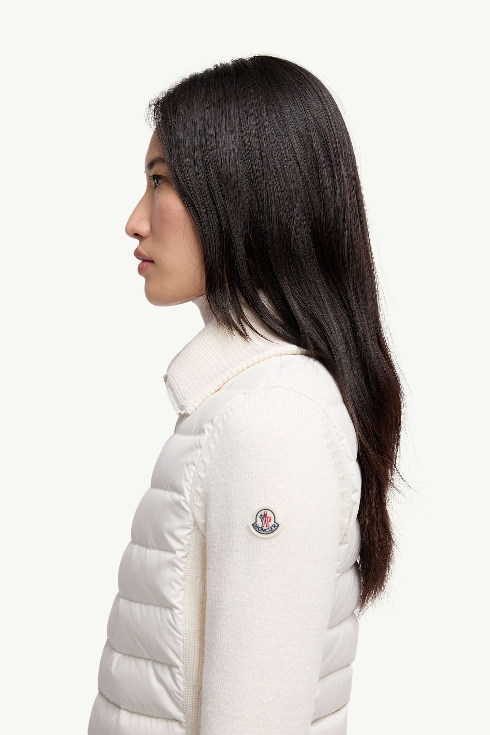Padded Wool Zip-Up Cardigan - 4