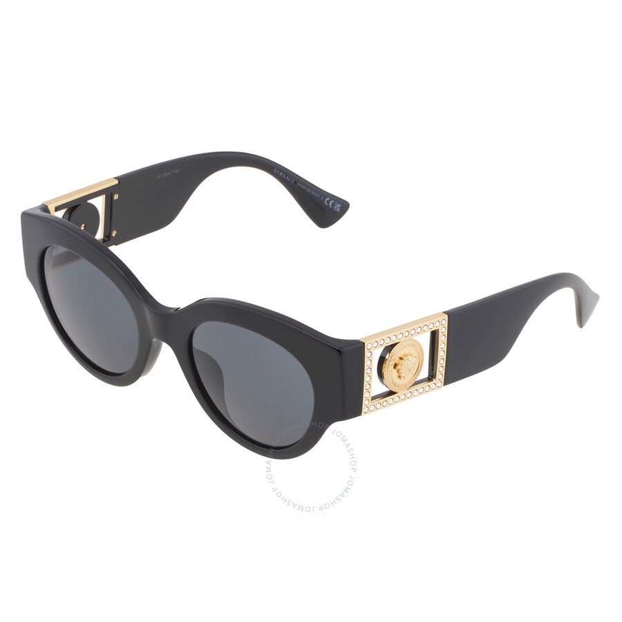 Versace Dark Grey Round Ladies Sunglasses VE4438BF GB1/87 52 - 3