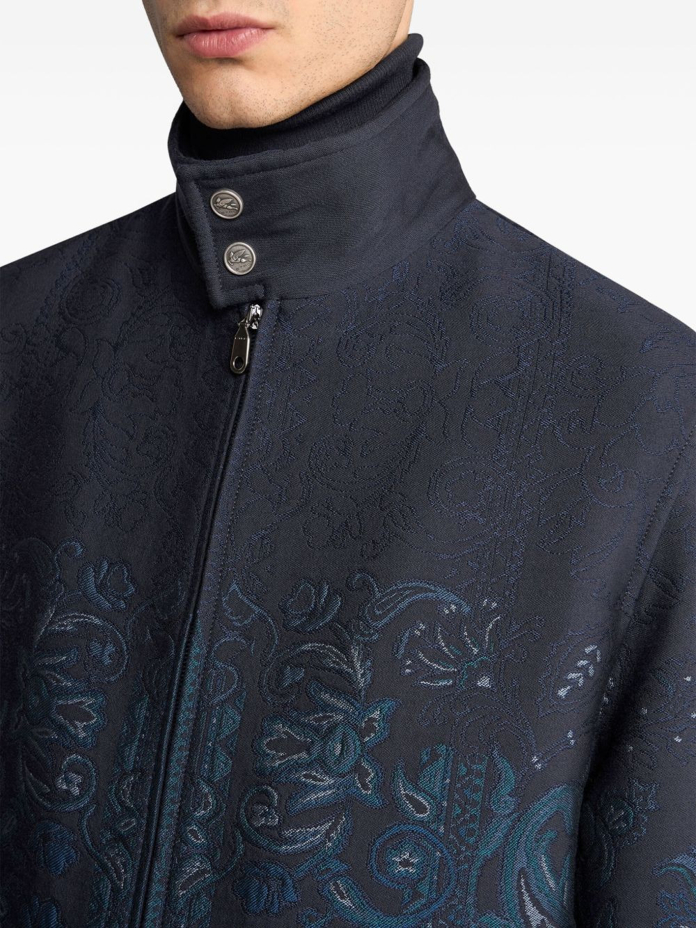 jacquard paisley-print jacket - 5