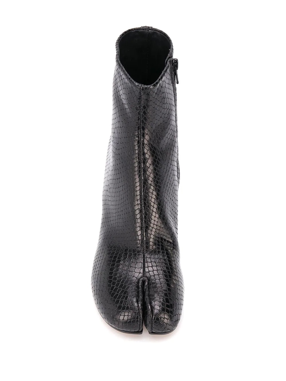 snakeskin-effect Tabi boots - 4