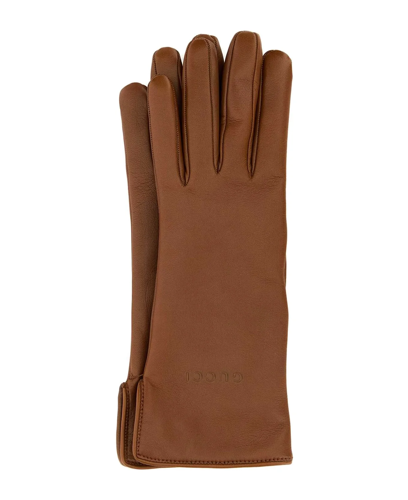 Caramel Leather Gloves - 1