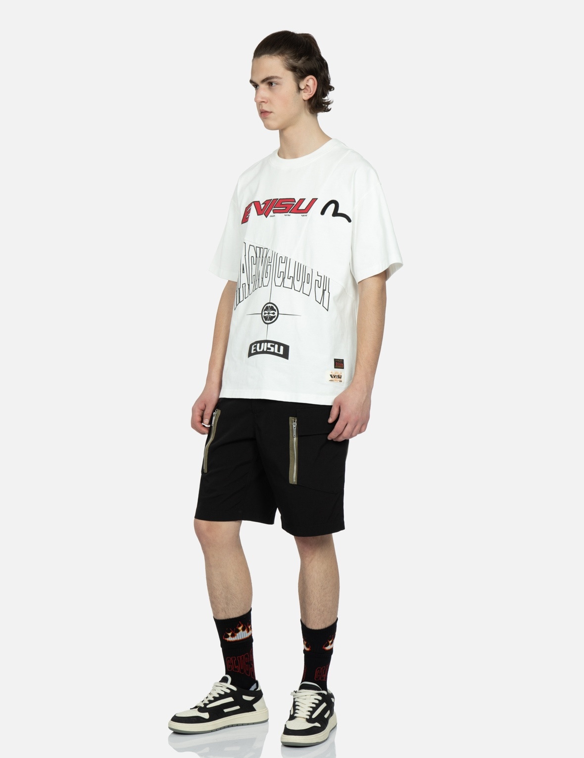 DAICOCK PRINT CARGO SHORTS - 4