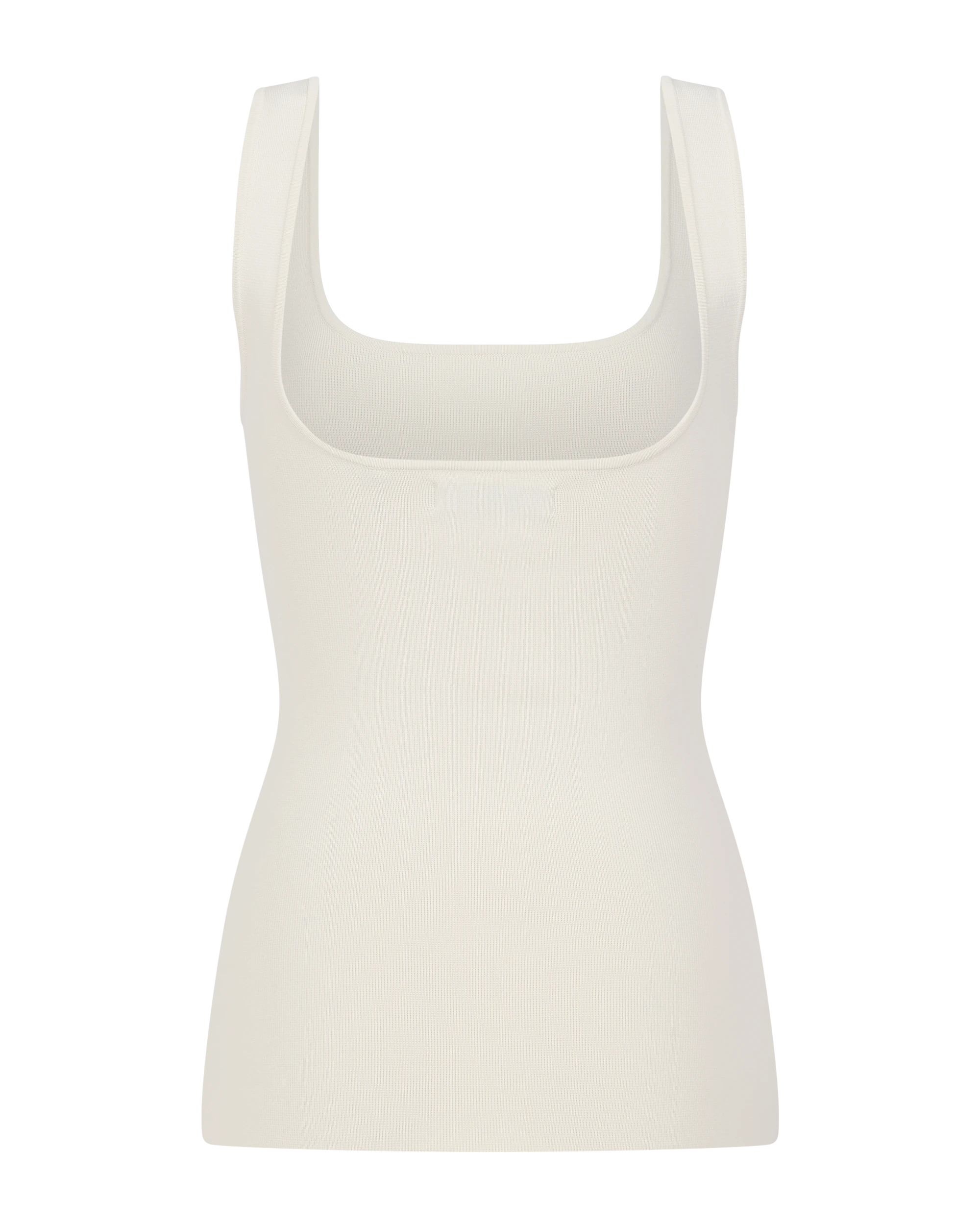 SQUARED NECK TOP OFF WHITE - 5