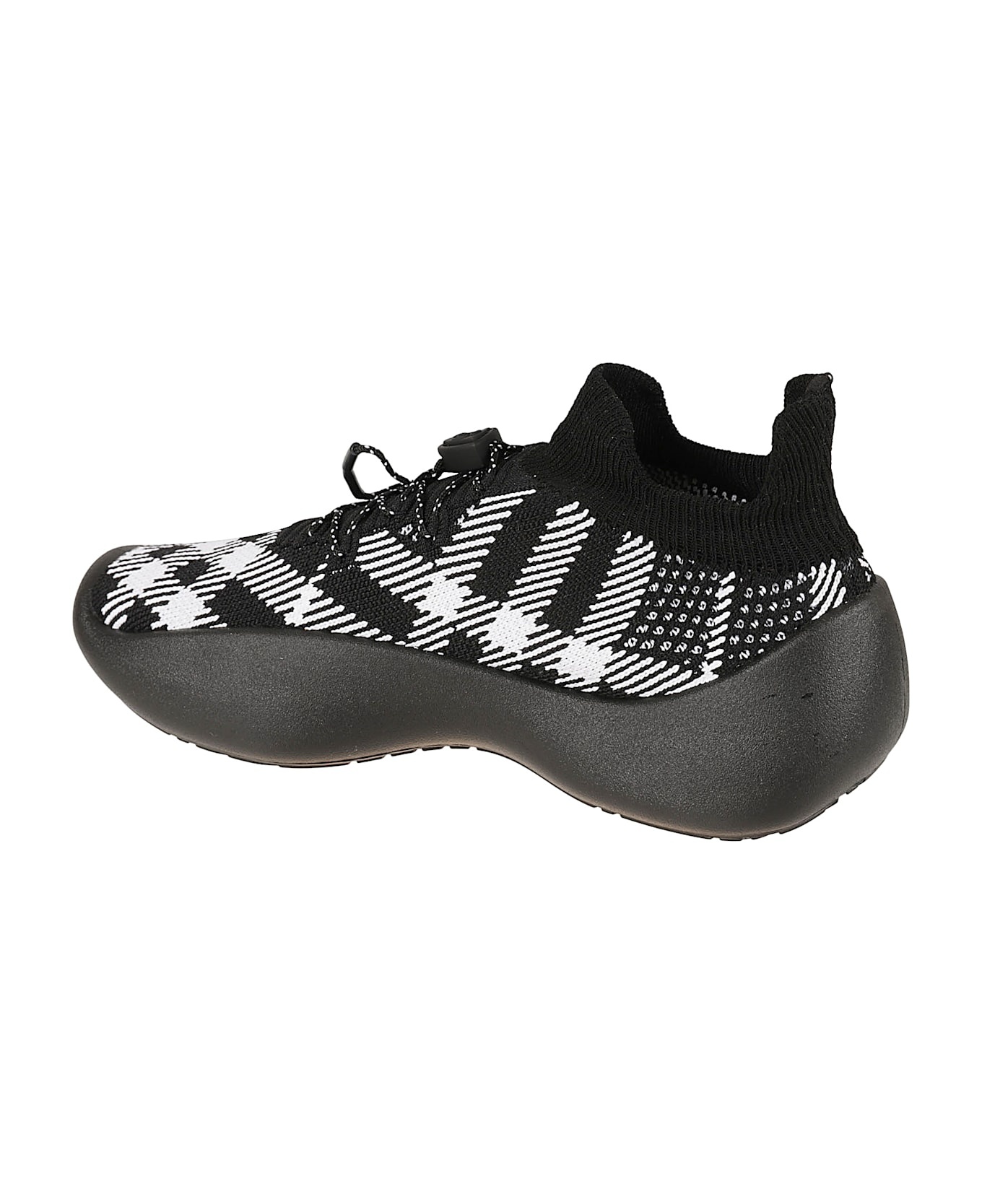Fabric Check Sneakers - 3