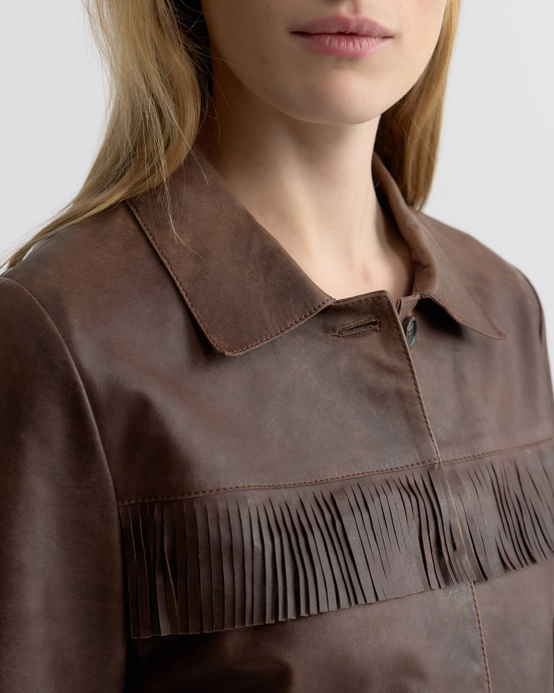 LAZARE FRINGE LEATHER JACKET 4