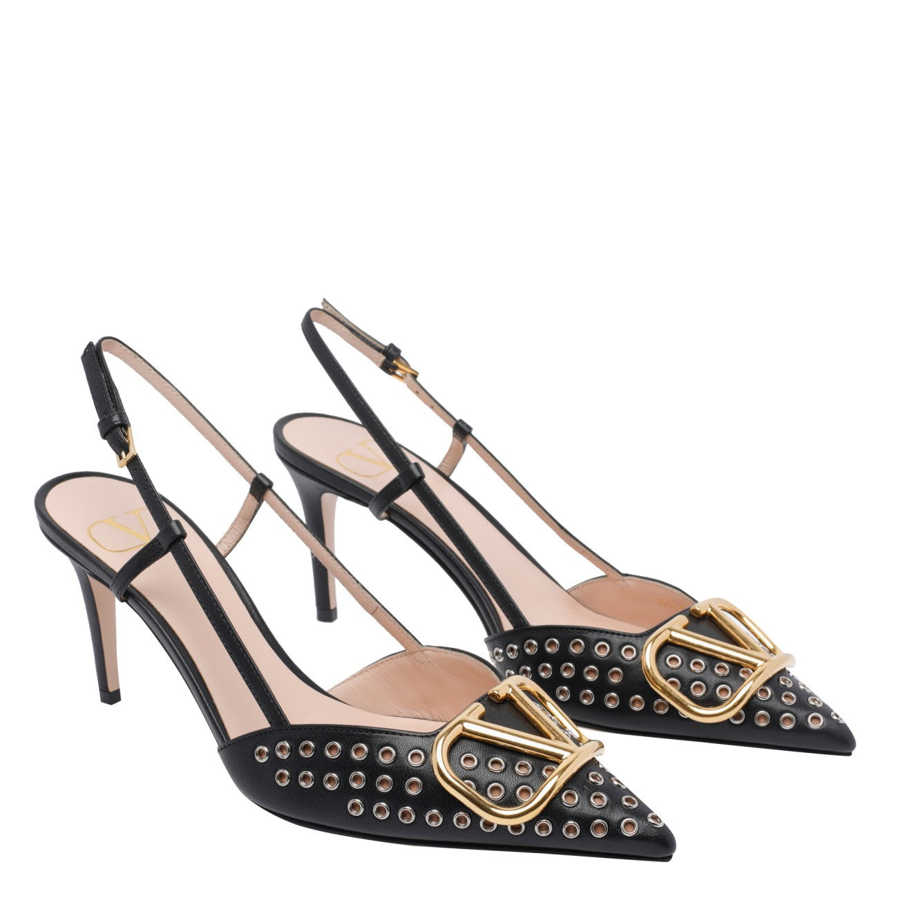 Valentino Garavani Women Vlogo Signature Slingback Pumps - 3