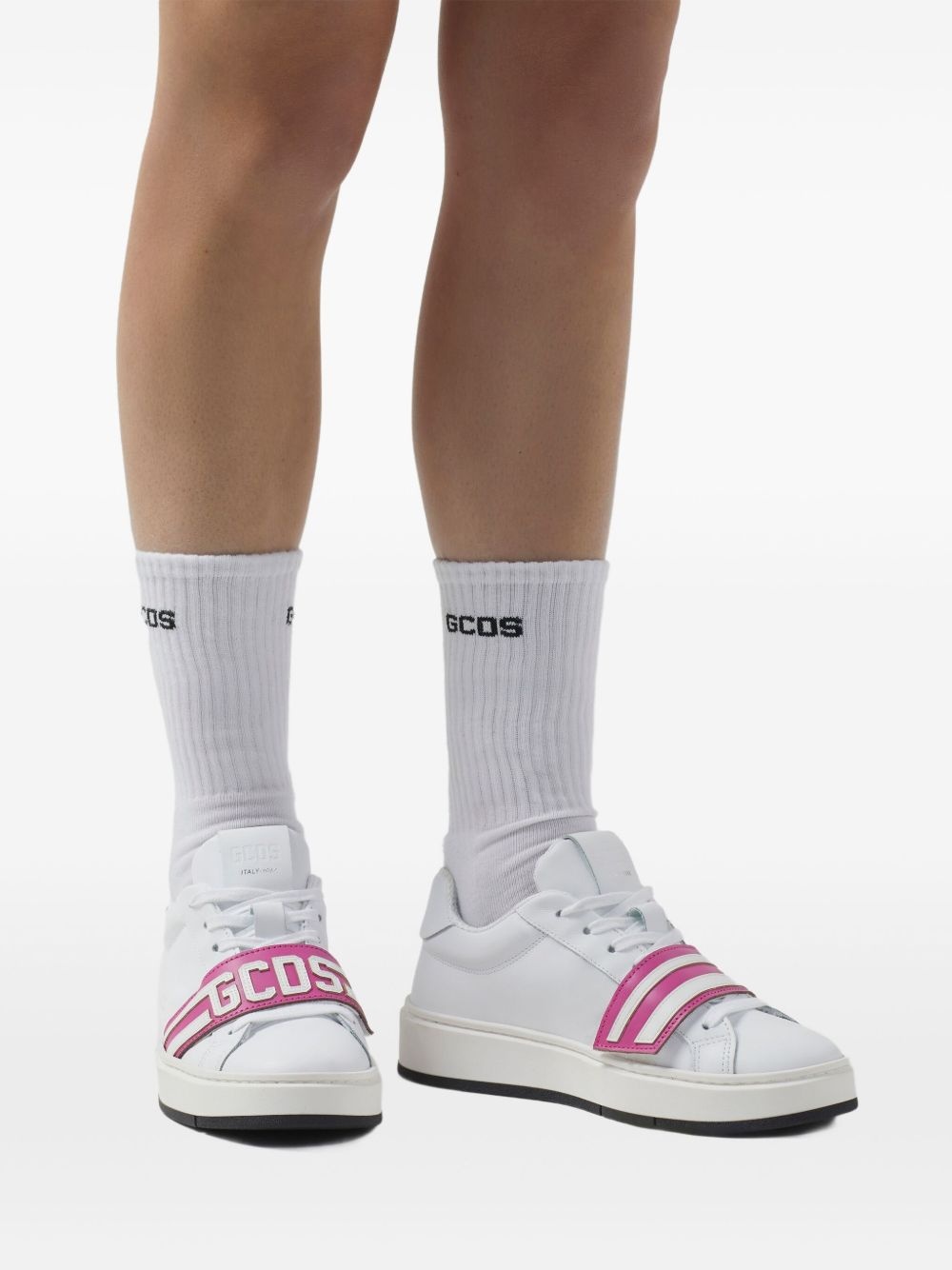 logo-strap sneakers - 5