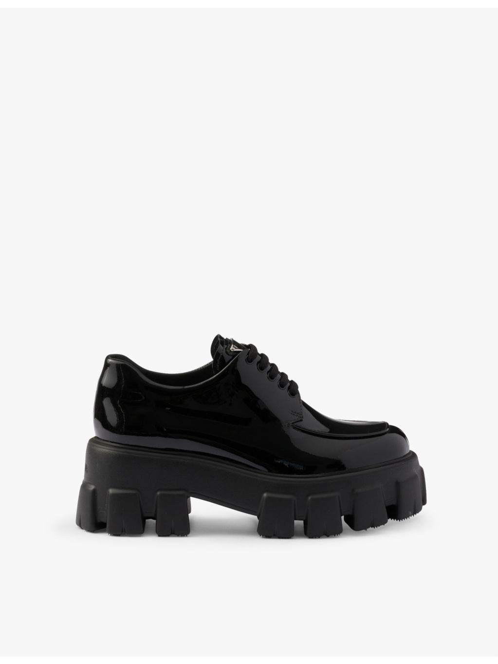 Monolith lace-up patent-leather loafers - 1