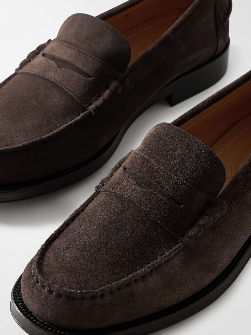 Suede Penny Loafers 5
