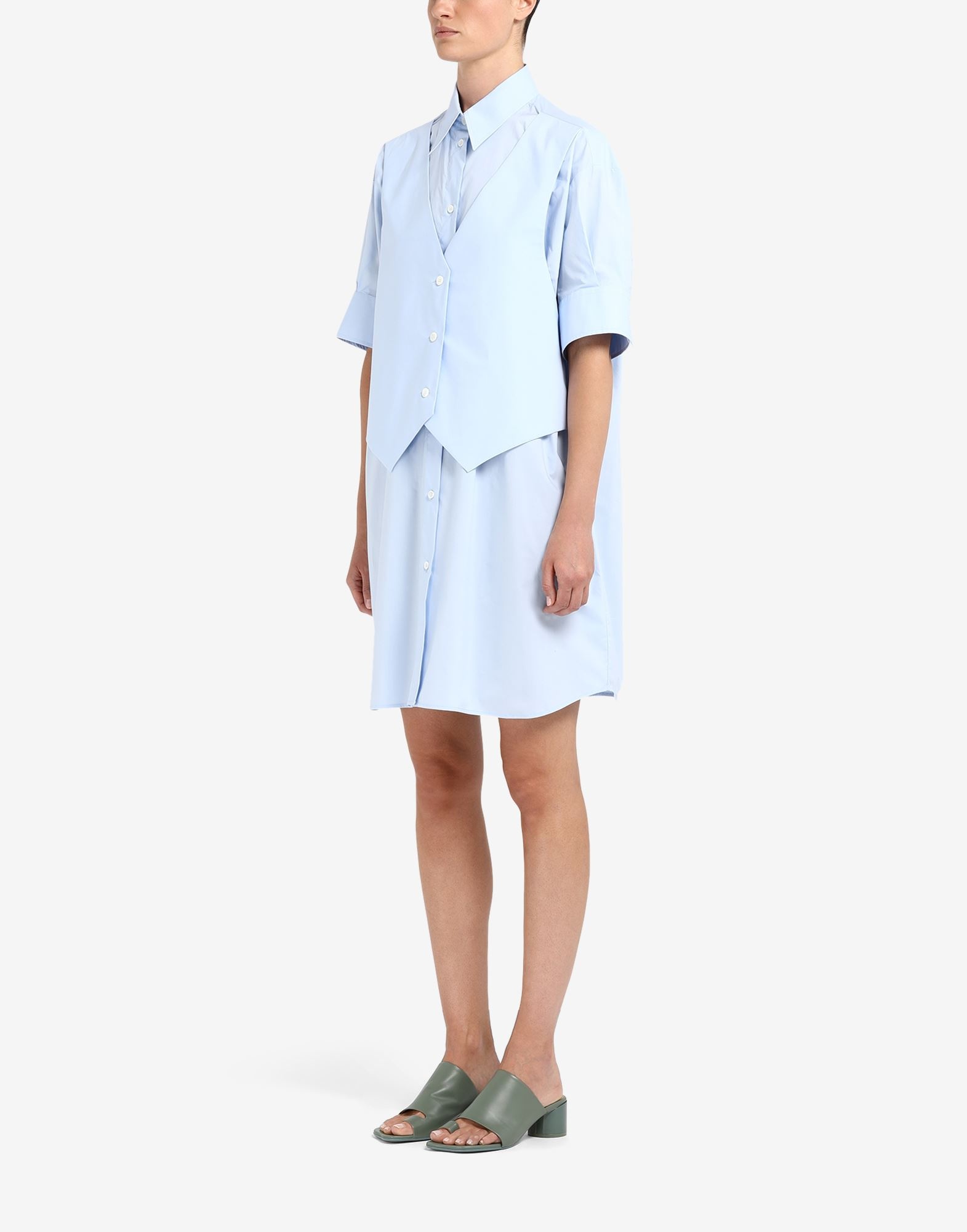 Waistcoat shirt-dress - 5