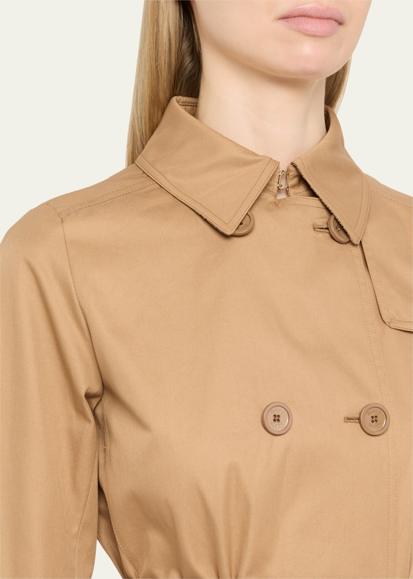 Delon Double-Breasted Trench Coat - 5