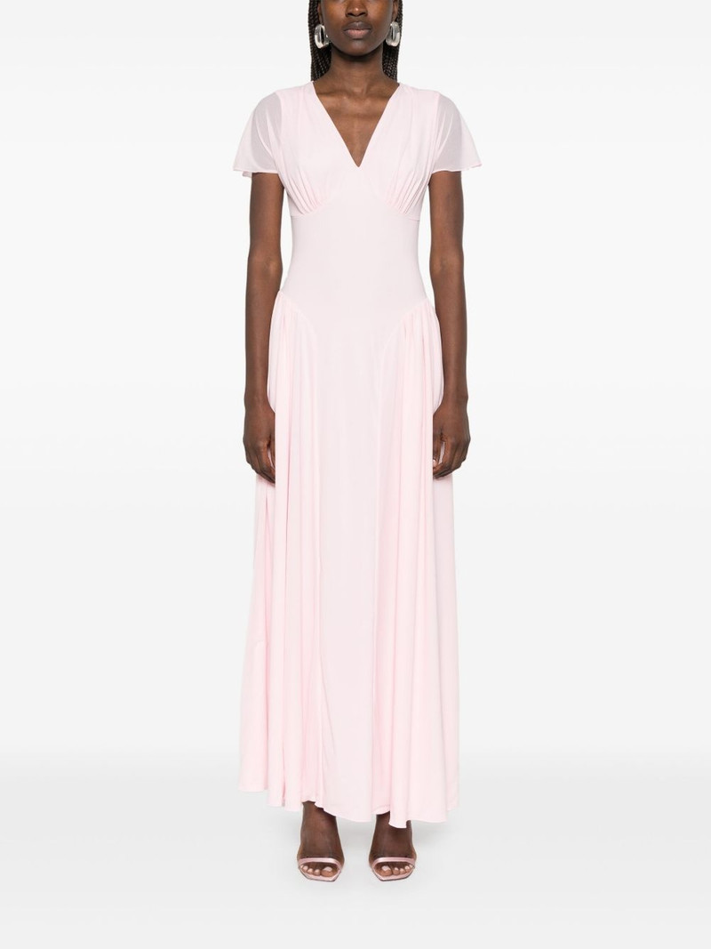 ROTATE V-neck maxi dress outlook