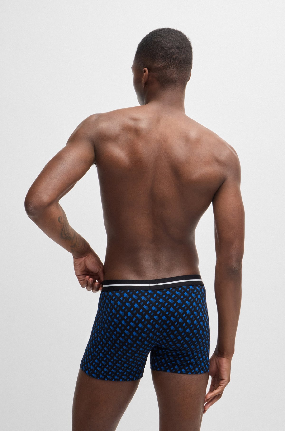 THREE-PACK OF STRETCH-COTTON BOXER BRIEFS - 3