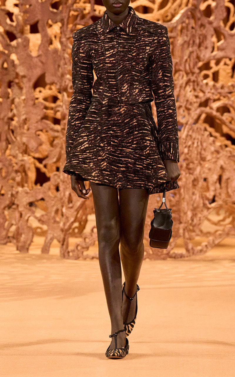 ULLA JOHNSON Polline T-Strap Leather Flats animal outlook