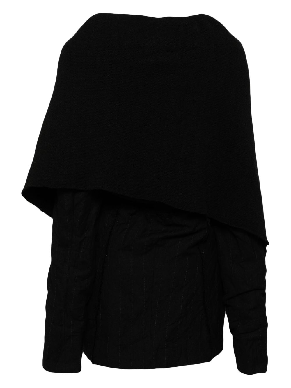 panelled poncho - 2