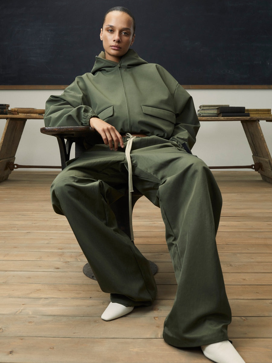 Womens Bonded Nylon Hooded Anorak - 2