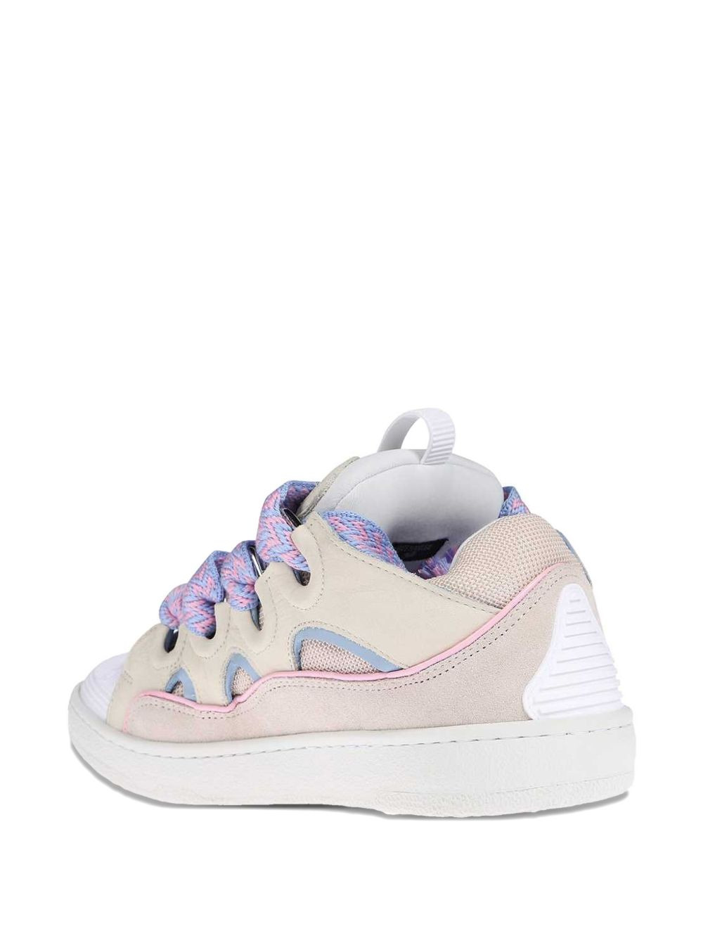 Curb lace-up perforated sneakers - 3