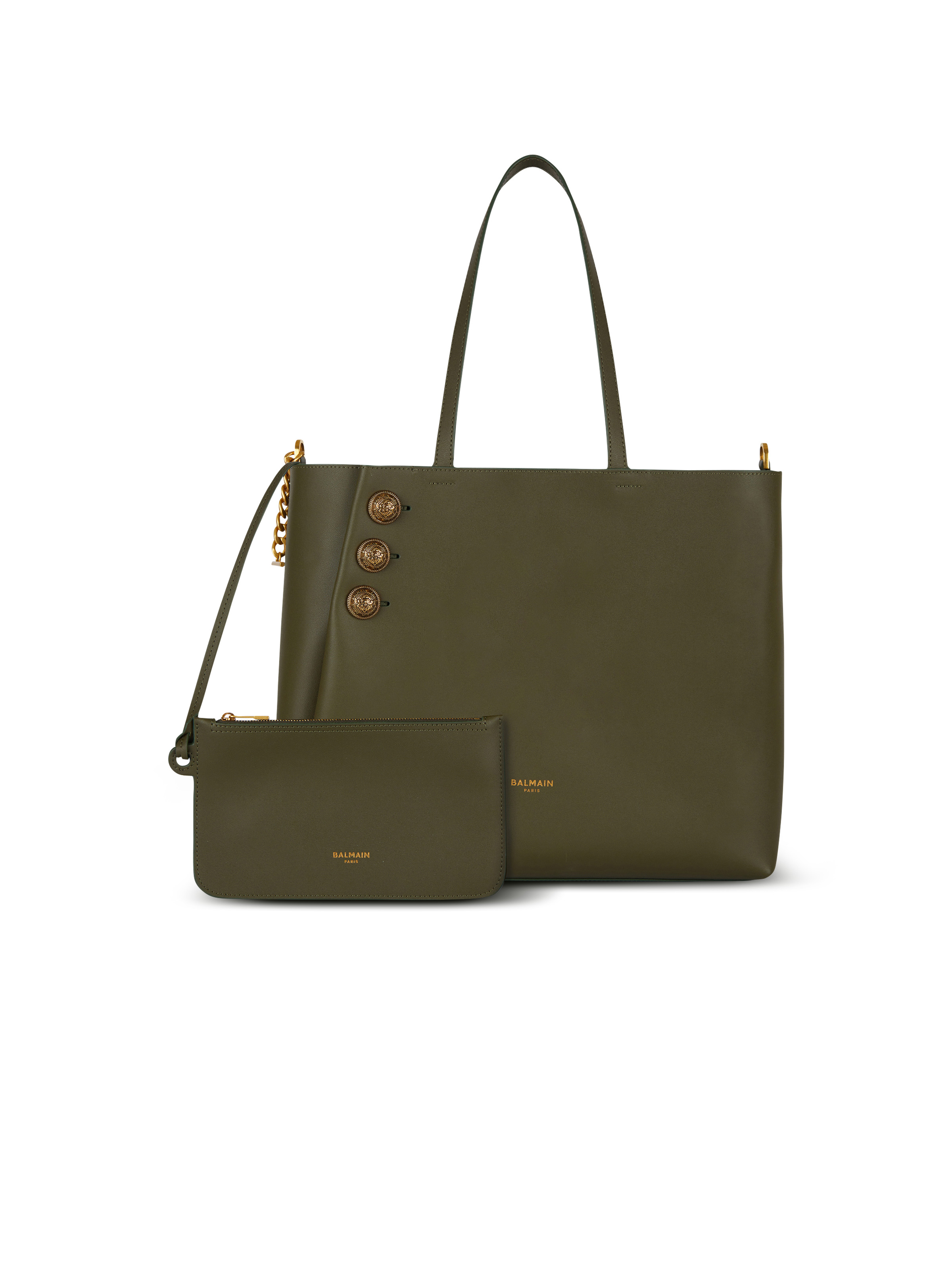 Emblème leather tote bag - 4