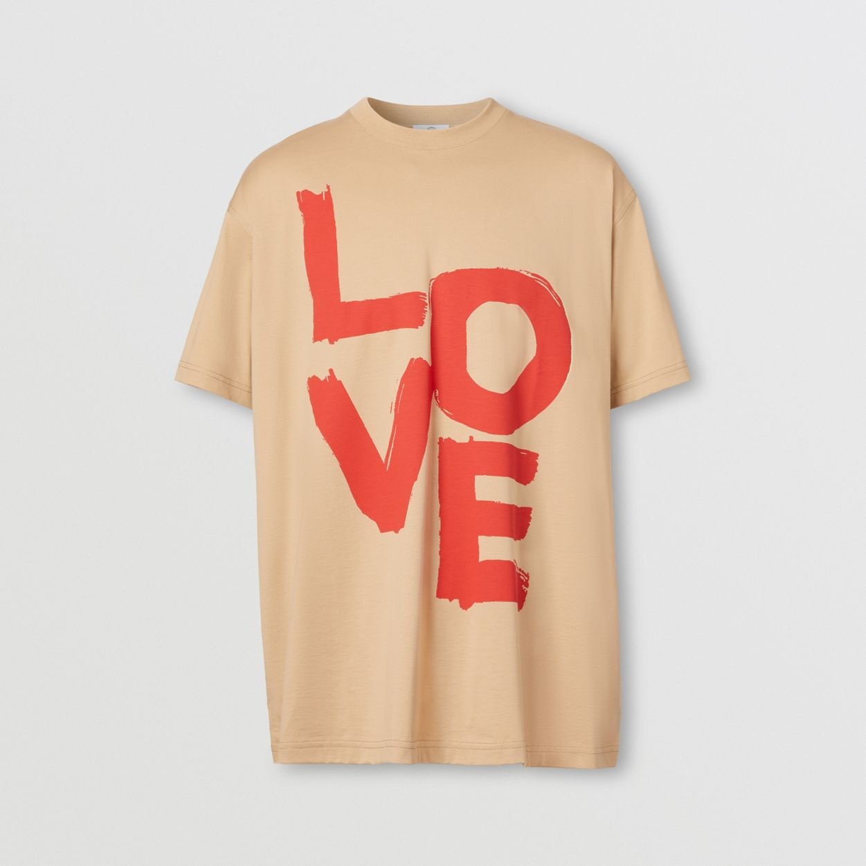 Love Print Organic Cotton Oversized T-shirt - 1